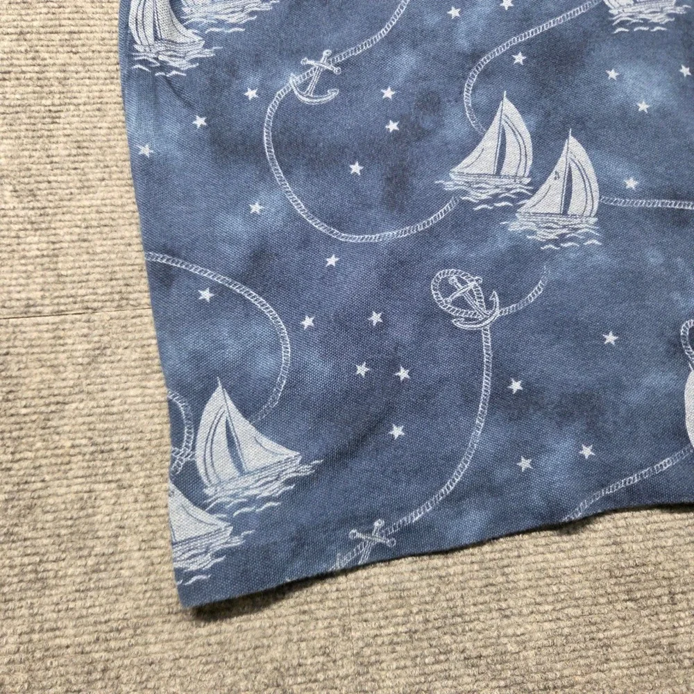 Polo Ralph Lauren Mens Blue Nautical Sailboat Anchor Print Polo Shirt Medium